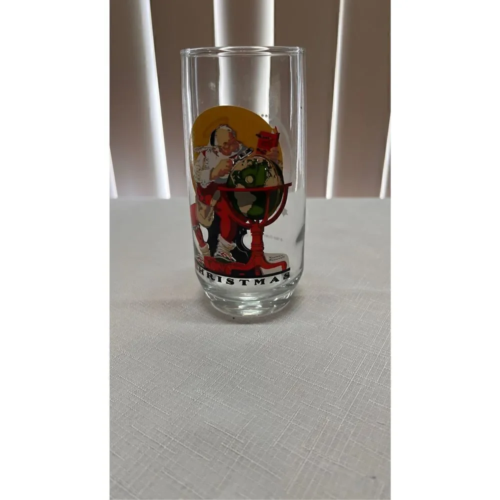 VINTANGE 1970 COCA COLA COKE NORMAN ROCKWELL COLLECTIBLE GLASS